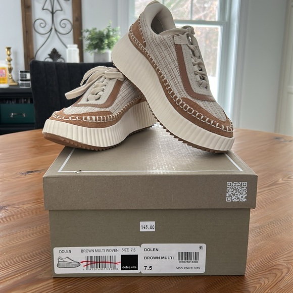 Dolce Vita NIB Dolan Brown Multi Woven - Picture 2 of 4